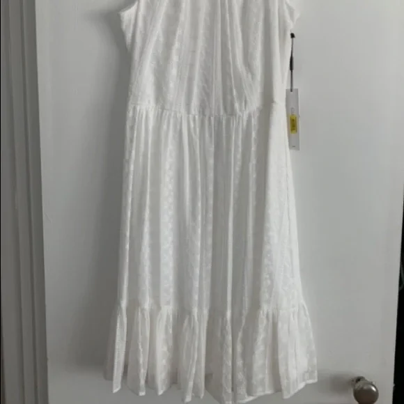 Calvin Klein Eyelet Tier-Hem Dress - Picture 9 of 9